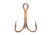 Eagle Claw 2x Double and Treble Hook,Curved Point,Regular Shank,Bronze,A-Pack Hooks 374A-10