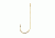 Eagle Claw Aberdeen Hook,Non-Offset,Ringed Eye,Light Wire,Gold,R-Pack 202R-8