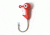 Eagle Claw Ballhead Jig Hook,Double Eye,Red/Bronze,Size 1/8 JB0518AH