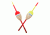 Eagle Claw Balsa Float,1in Oval 6in Stick Fixed EC490W