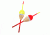 Eagle Claw Balsa Float,3/4in Oval 6in Stick Fixed EC583W