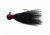 Eagle Claw Bucktail Jig Hook,Black ECJB1/4-B