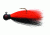 Eagle Claw Bucktail Jig Hook,Black/Orange ECJB1/4-BO