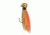 Eagle Claw Bucktail Jig Hook,Brown/Orange ECJB3/8-BRO