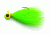 Eagle Claw Bucktail Jig Hook,Chartreuse ECJB1/4-C
