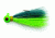 Eagle Claw Bucktail Jig Hook,Green/Chartreuse Glow ECJB1/4-GCGL