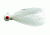 Eagle Claw Bucktail Jig Hook,White ECJB1/4-W