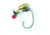 Eagle Claw Carolina Rig,Platinum Black,1/2oz Brass Weight w/ Red Glass Bead ECCR5