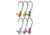 Eagle Claw Lazer Sharp Pro-V Ball Head Jig, Assorted, 1/8oz, 10 per Pack, WBHPV18-AST