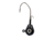 Eagle Claw Lazer Sharp Pro-V Tear Drop Jig, 3/0 Hook, Black/ White, 3/8oz, 5 per Pack, LSTDPV38-04