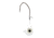 Eagle Claw Lazer Sharp Pro-V Tear Drop Jig, 3/0 Hook, Pearl/ White, 1/4oz, 5 per Pack, LSTDPV14-08