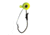 Eagle Claw Lazer Sharp Pro-V Weedless Eagle Eye Jig, 2/0 Hook, Chartreuse, 1/8oz, 5 per Pack, LEEJW18-3