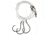 Eagle Claw Lazer Sharpinline Octopus Circle Striped Bass Rig, Three Size 6/0 L7228 Hooks, 42in, Platinum Black, 1/Pack, L926-C1