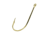 Eagle Claw Plain Shank Hook,Offset,Claw Point,Ringed Eye,Gold,A-Pack Hooks 089A-2