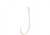 Eagle Claw Pro-V Bend Aberdeen Snelled Hook, Down Eye, Gold, Size 1/0, 6 per Pack, 126H-1/0