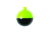 Eagle Claw Snap-On Floats,Green/Black,1 1/2in FSGB-112