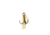 Eagle Claw Snelled Treble Hook,Non-Offset,Curved Point,Regular Shank,Medium Wire w/Spring for Soft Bait,Mono,18in,Bronze 672SBH-10