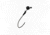 Eagle Claw TroKar Pro-V Bend BllHdJig 1/8oz Tungsten TKBH18-4/0