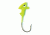 Eagle Claw Walleye Jig Hook,Size 1/4oz,Chartreuse ECJH14-FCHT