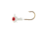 Eagle Claw WBH12-1 Ball Head Jig 1/2 OZ, White, Bronze Hook 5 jigs per retail, WBH12-1