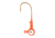 Eagle Claw WBH12-10 Ball Head Jig 1/2 OZ, Orange, Bronze Hook 5 jigs per retail, WBH12-10