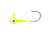 Eagle Claw WBH12-3 Ball Head Jig 1/2 OZ, CHARTREUSE, Bronze Hook 5 jigs per retail, WBH12-3