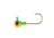 Eagle Claw WBH34-12 Ball Head Jig 3/4 OZ, LIME/CHART, Bronze Hook 4 jigs per retail, WBH34-12