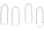 Eagle Creek Reflective Finger Loop Zipper Pull Set-White