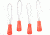 Eagle Creek Reflective Zipper Pull Set-Flame Orange
