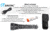EAGTAC S25V CSLPM1 Flashlight, 21700 5000mAh li-ion, CW LED, 1200 Lumen, Black, S25V-CSLPM1-CW
