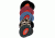 Sprigs Earbags Fleece Plaid Blk/wt Sm 564303