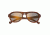 Earth Coronado Ebony Wood Sunglasses, Brown Stripe Wood, ESG019WB
