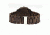 Earth EW2102 Scaly Watch, 46mm, Dark Brown Strap, Dark Brown Dial ETHEW2102