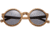 Earth Wood Canary Polarized Sunglass, Zebrawood/Black, One Size, ESG040Z
