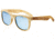 Earth Wood Cape Cod Sunglasses, Bamboo Frame, Celeste Lens, Polarized, One Size, ESG060B
