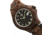 Earth Wood Gila Bracelet Watch w/Magnified Date, Dark Brown, One Size, ETHEW3302