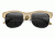 Earth Dade Sunglasses, Bamboo Ebony Wood Frame, Brown Lens, ESG088BE