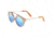 Earth Petani Polarized Sunglasses, White Oak/Blue, One Size, ESG034WO