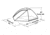 Easy Camp 3 Person Meteor 300 Tent, Orange / Gold, 120191