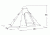 Easy Camp 4-Person Carnival Tipi Tent, Light/Dark Blue, 5709388080158