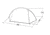 Easy Camp Double Daylily Single Hoop Tent, Light/Dark Blue 120264