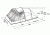 Easy Camp Tempest 500 Inflatable Tunnel - 5 Person, 3 Rooms, Light/Dark Blue 120255