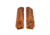 Ed Brown Products Bobtail Grip Bushing, 1911, Poplar Burl, Pair 5 Design, Amber, 45-POPL-BT-5