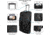 Eddie Bauer Traverse 32 78L Rolling Duffel Bag, Black, EBB4001-001