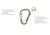 Edelrid HMS Bulletproof Triple FG Carabiners, Non-Anodized Eco, 737280001070