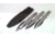 EDEMO Spyderco SpyderThrowers Set of 3 Throwing Knives Plain Edge Fixed Blade Knives 9in, Black, Small, TK01SM, EDEMO1