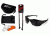 Edge Eyewear Acid Gambit 3 Lens Kit, Soft-Touch Matte Black Frame / Clear Vapor Shield,, SG3K-1