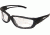 Edge Eyewear Blade Runner Safety Glasses - XL Size, Black Frame, Clear Lens SBR-XL611
