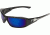 Edge Eyewear Brazeau Safety Glasses Black Frame Blue Mirror Lens Xb118