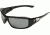 Edge Eyewear Brazeau Safety Glasses Black Frame Silver Mirror Lens Xb117